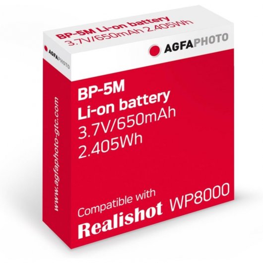 Batería Li-on BL-5B 700mah para Agfa Photo DC8200