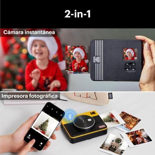 Kodak Mini Shot 3 Retro Cámara + Impresora Fotográfica Instantánea 2 En 1 Amarilla