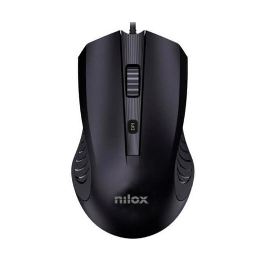 Mouse USB con cavo Nilox MOUSB1013 2400 DPI Nero