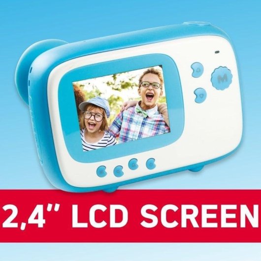 Cámara Instantánea Agfaphoto Realikids Instant Cam Flash Filter Selfie Blau