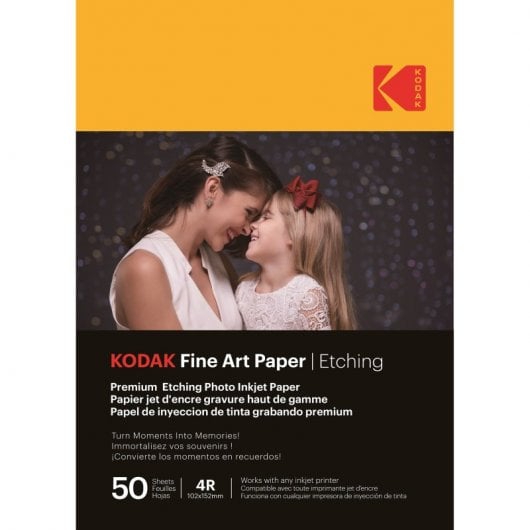 Papel Kodak Fine Art Graate Efecto Grabado 210 Gr A6 50 Hojas