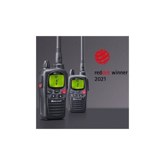 Midland G9 Pro Walkie Talkie Dual Band Portata 10 km Nero