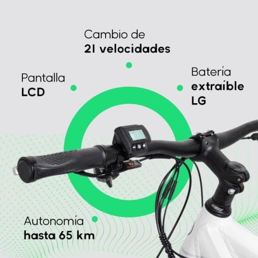 Youin Everest Bicicleta Montaña Eléctrica Aluminio Batería LG 21 Vel Shimano