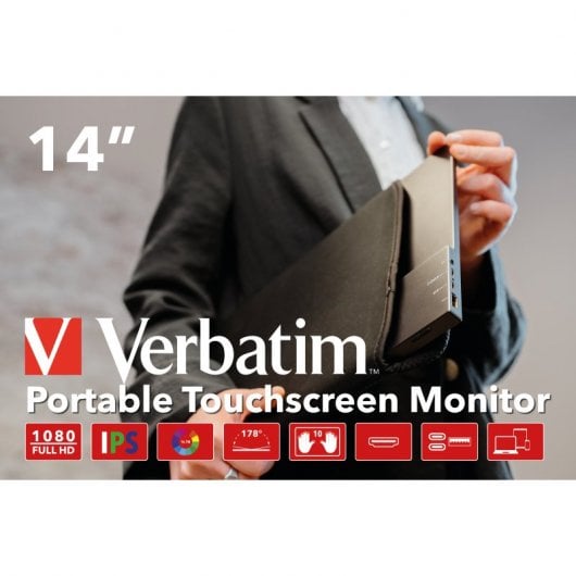 Verbatim PMT-14 14" IPS FullHD FreeSync Touch