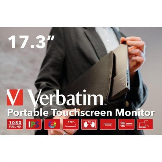 Verbatim PMT-17 IPS Full HD FreeSync da 17,3 pollici