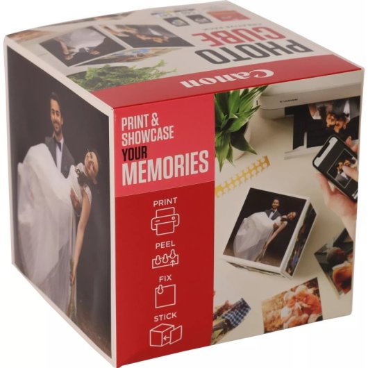 Cornice magnetica Canon Photo Cube Pack + inchiostri PG-540/CL-541 + 40 fogli di carta fotografica rosa