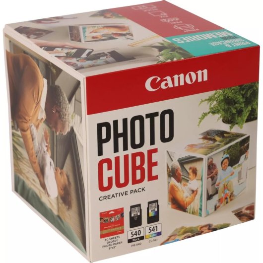Canon Photo Cube Pack Magnetrahmen + PG-540/CL-541 Tinten + 40 Blatt blaues Fotopapier