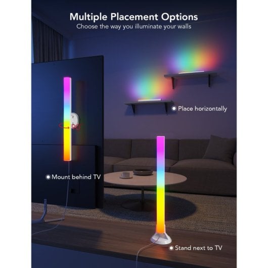Govee Barras de Luz LED RGBIC WiFi/Bluetooth para Televisores de 45"-70"