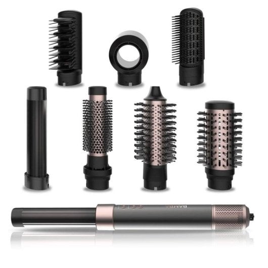Cecotec Bamba CeramicCare AirGlam Cepillo de Aire Multifunción 8 en 1 con Tecnología Coanda 1400W