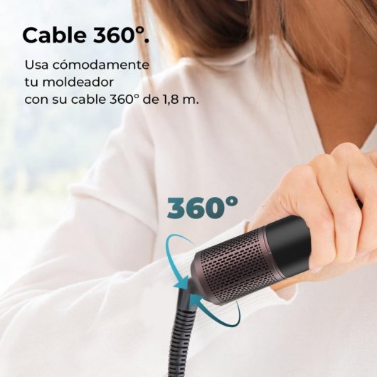 Cecotec Bamba CeramicCare AirGlam Cepillo de Aire Multifunción 8 en 1 con Tecnología Coanda 1400W