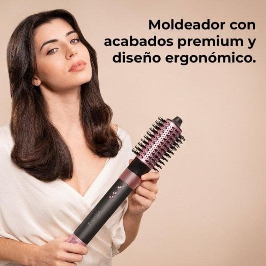 Cecotec Bamba CeramicCare AirGlam Cepillo de Aire Multifunción 8 en 1 con Tecnología Coanda 1400W