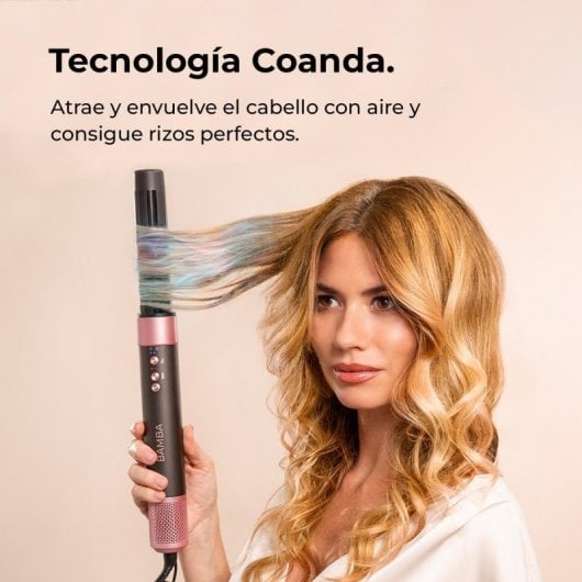 Cecotec Bamba CeramicCare AirGlam Cepillo de Aire Multifunción 8 en 1 con Tecnología Coanda 1400W