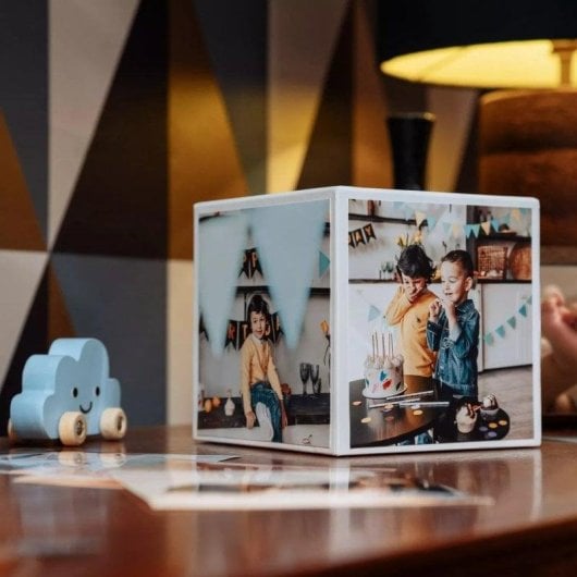 Fotopapier Canon Photo Cube Pack 2311B077 13x13 cm Glanz 40 Blatt Magnetrahmen Orange