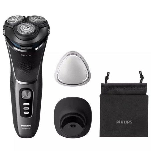 Rasoir Philips Shaver 3000 Series S3343/13 Wet&Dry Tête 5D PowerCut Batterie 60min