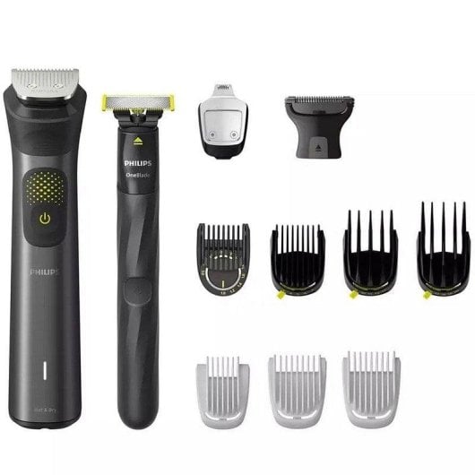 Tondeuse Multifonction Philips All-in-One Trimmer Series 9000 MG9540/15 Sans Fil 120min Sec et Mouillé 27 Réglages OneBlade Charge Rapide