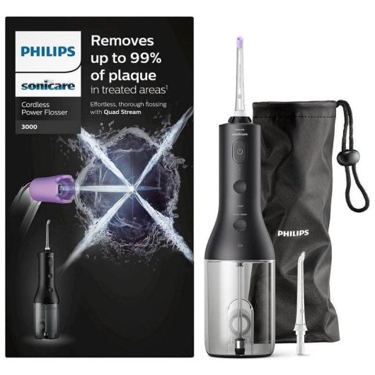 Irrigador Philips Sonicare Power Flosser 3000 Pulse Wave 3 Intensidades 2 Bicos