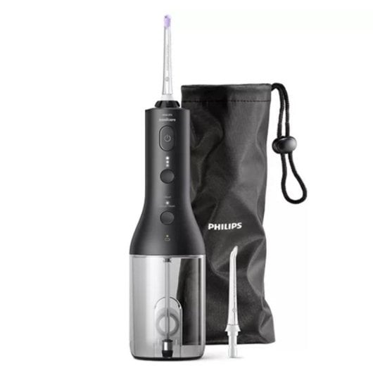 Hydropulseurs Philips Power Flosser 3000 Technologie Pulse Wave 3 Niveaux de Vitesses 2 Buses