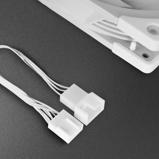 Mars Gaming MF-NC PWM Ventilateur 120 mm Roulement FDB en cuivre avec pales hybrides Blanc
