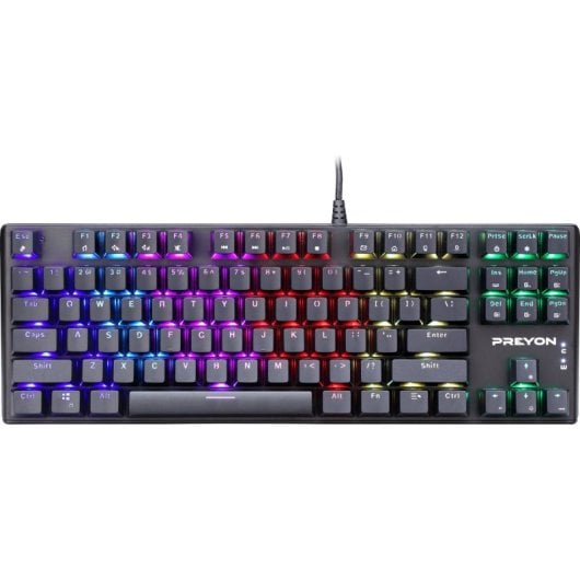 Preyon Brown Blitz Claw Teclado Mecánico Gaming RGB Switch Gateron Brown Layout USA