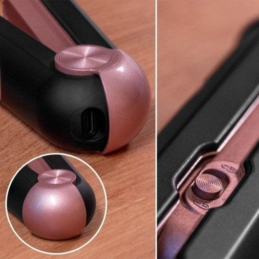 Prancha de Cabelo Cerâmica Sem Fios Cecotec Bamba RitualCare Liberty 180ºC 1 Configuração Preto Rosa