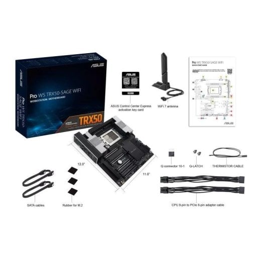 Carte mère ASUS Pro WS TRX50-SAGE WIFI AMD TRX50 sTR5 DDR5 SSI CEB WiFi 7 PCIe 5.0 RAID