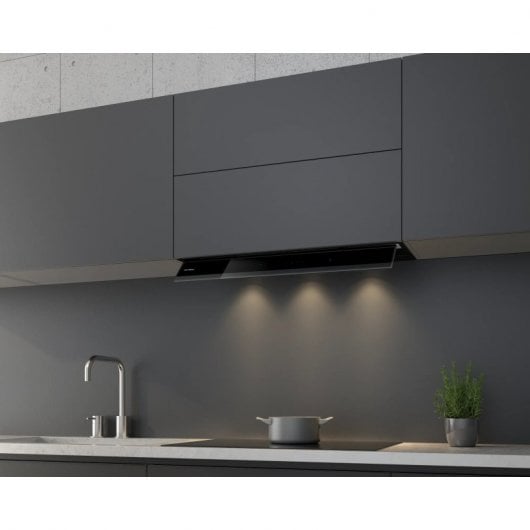 Siemens iQ500 LJ67BAM60 Exaustor Decorativo Encastrável 60 B Vidro Preto