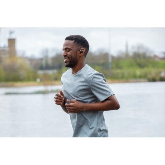 Auricolari Shokz OpenFit wireless Bluetooth Open-Ear IP54 con microfono beige