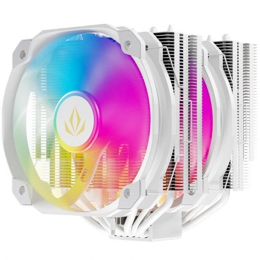 Forgeon Windlord RGB Bianco 6 Tubi Ventola CPU Doppio Dissipatore di Calore 2x140mm Bianco