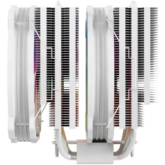Forgeon Windlord RGB Blanc 6Pipes Double Dissipateur Thermique Ventilateur CPU 2x140mm Blanc