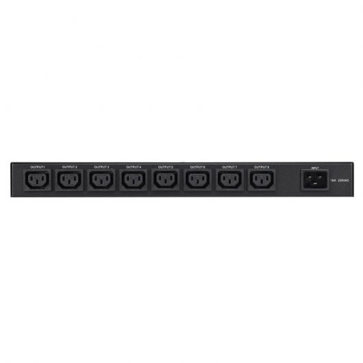 Lapara Régua PDU Rack 19" 1U com Monitorização 8x IEC C13 Preto