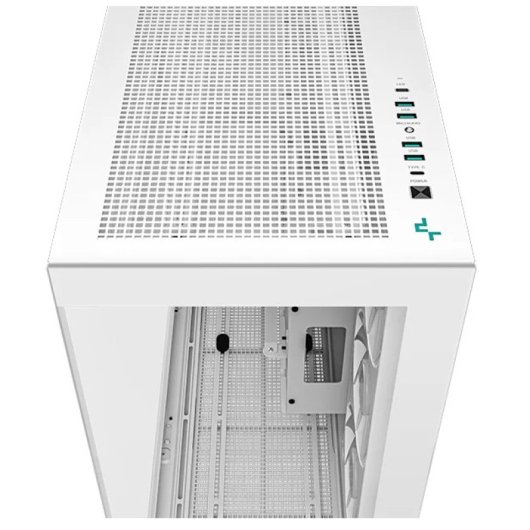 DeepCool CH780 ARGB Moyenne Tour ATX Verre Trempé USB-C Blanc