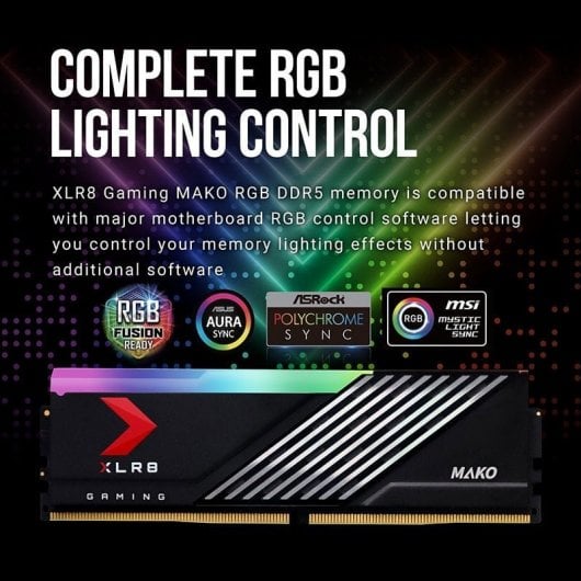 PNY XLR8 Gaming MAKO EPIC-X RGB DDR5 6400MHz 32GB 2x16GB CL40