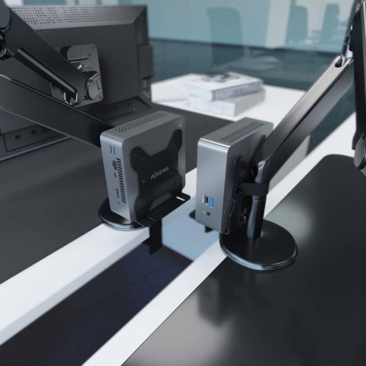 Aisens Mini-PC-Installationshalterung, Schwarz