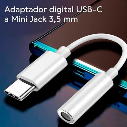 Adattatore Nubbeh Soul da USB-C a jack da 3,5 mm bianco