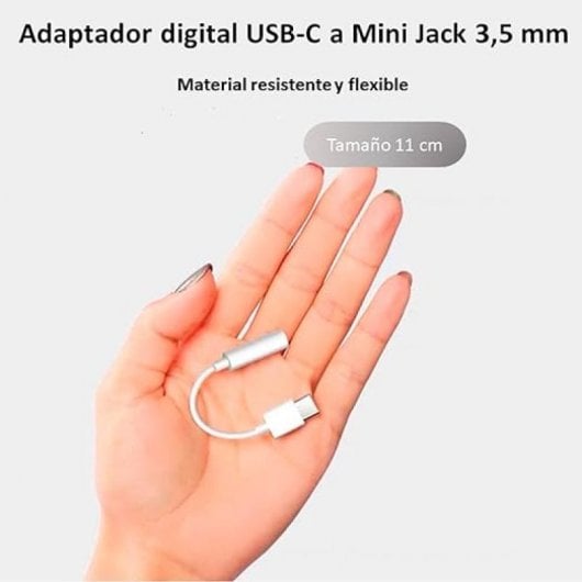 Adattatore Nubbeh Soul da USB-C a jack da 3,5 mm bianco