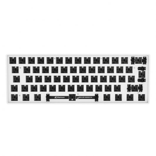 Sharkoon Skiller SGK50 S4 Barebone ISO White Teclado Gaming Sin Interruptores USB-Tipo C
