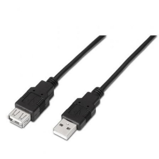 USB-Kabel OcioDual A101-0017 3 m USB 2.0 Typ A Stecker-Buchse Schwarz