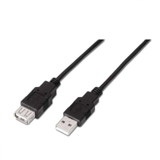 USB-Kabel OcioDual A101-0017 3 m USB 2.0 Typ A Stecker-Buchse Schwarz
