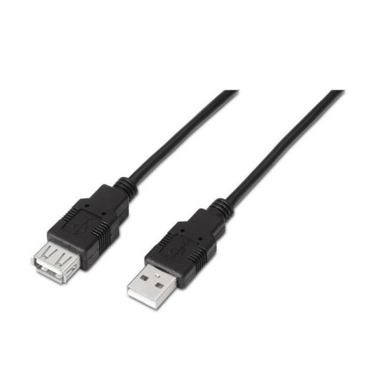 USB-Kabel OcioDual A101-0017 3 m USB 2.0 Typ A Stecker-Buchse Schwarz