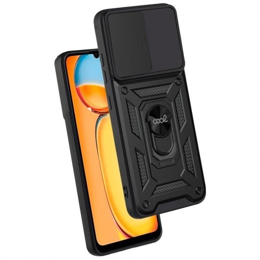 Cool Funda Hard Ring Negro para Xiaomi Redmi 13C/Poco C65
