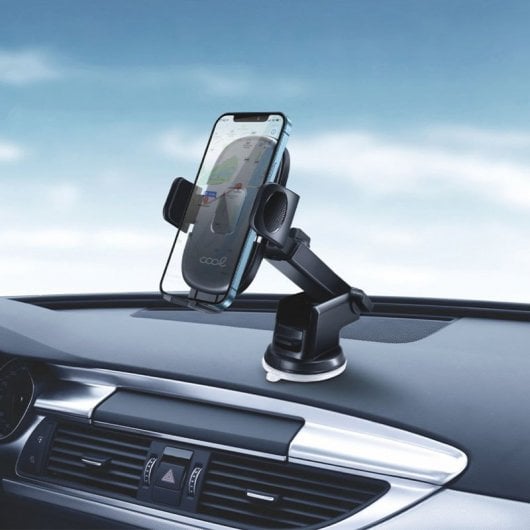 Cool Ventosa One Click Soporte Universal Móvil para Coche Negro