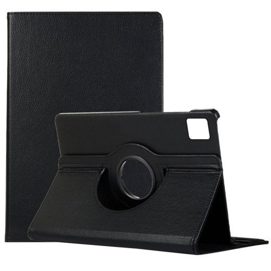 Cool Funda Polipiel Liso Negra para Xiaomi Pad 6