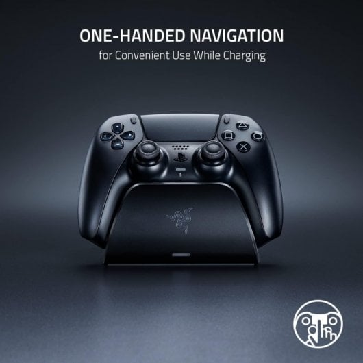 Razer Base de Carga Rápida para Mando Inalámbrico DualSense de PS5 Negra