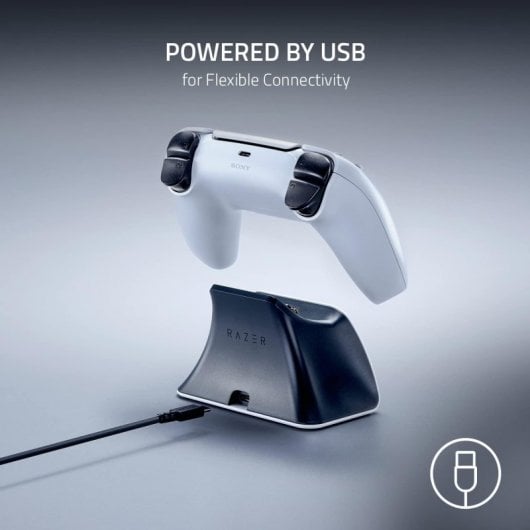 Razer Base de Carga Rápida para Mando Inalámbrico DualSense de PS5 Negra