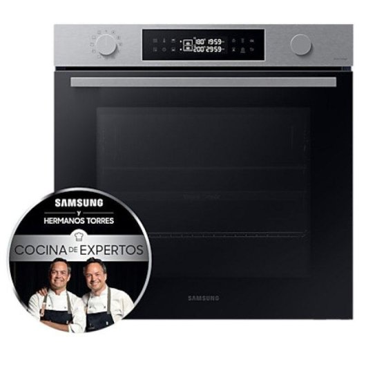 Horno Multifunción Samsung Dual Cook NV7B4450VAS/U3 76L 60cm Pirolítico A+ Vapor WiFi Acero Inoxidable