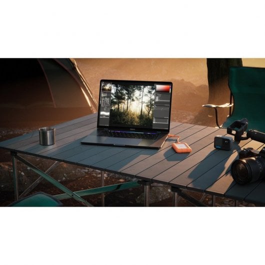 LaCie STMF2000400 Externes Solid State Drive 2 TB Grau, Orange