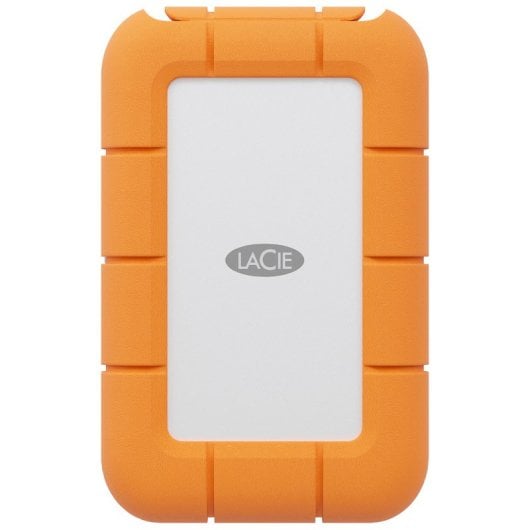 LaCie STMF4000400 Externes Solid State Drive 4 TB USB Typ-C USB 3.2 Gen 2x2 Grau, Orange