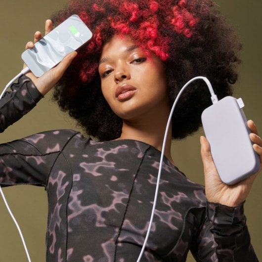 Fresh'n Rebel Powerbank 18000 mAh USB-C Carga Ultra Rápida 20W PD Dreamy Lilac