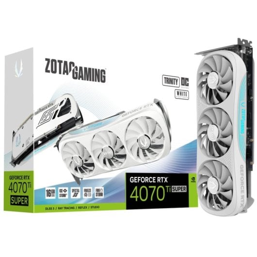 Zotac Gaming GeForce RTX 4070 Ti SUPER Trinity OC Edizione Bianca 16GB GDDR6X DLSS3