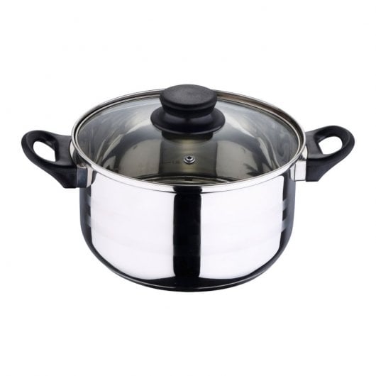 Well Home Batería de Cocina 5 Piezas + Set 3 Sartenes de Aluminio Prensado 16/20/24cm